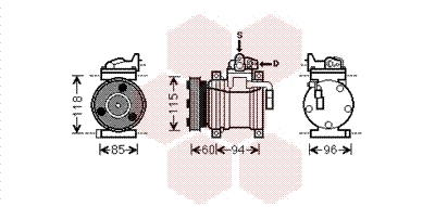 Airco compressor Van Wezel 8200K217