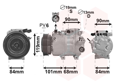 Airco compressor Van Wezel 8200K237