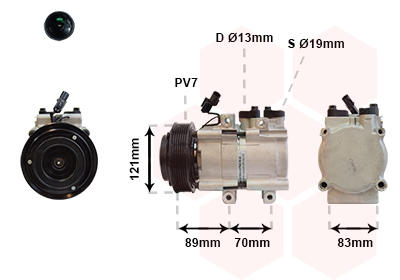 Airco compressor Van Wezel 8200K257