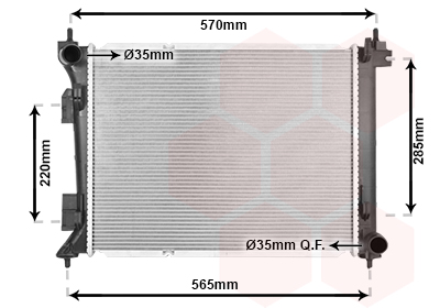 Radiateur Van Wezel 82012739