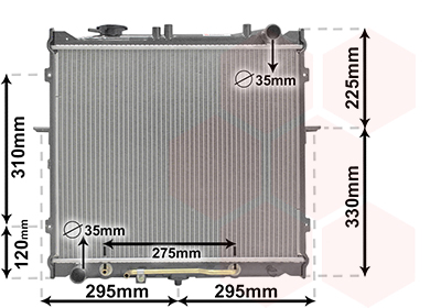 Radiateur Van Wezel 83002023