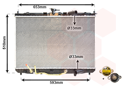 Radiateur Van Wezel 83002073
