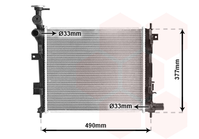 Radiateur Van Wezel 83002189