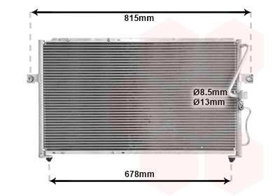 Airco condensor Van Wezel 83005014