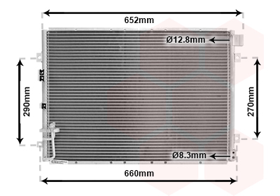 Airco condensor Van Wezel 83005030