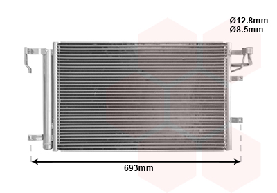 Airco condensor Van Wezel 83005093