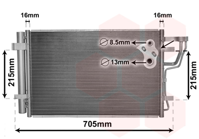 Airco condensor Van Wezel 83005102