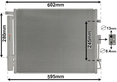 Airco condensor Van Wezel 83005150