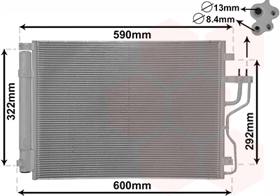 Airco condensor Van Wezel 83005151