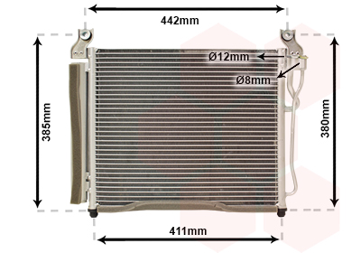 Airco condensor Van Wezel 83005158