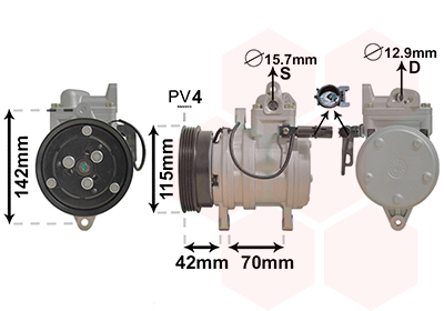 Airco compressor Van Wezel 8300K121