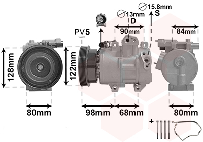 Airco compressor Van Wezel 8300K192