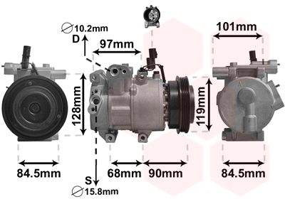 Airco compressor Van Wezel 8300K261