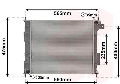Radiateur Van Wezel 83012721