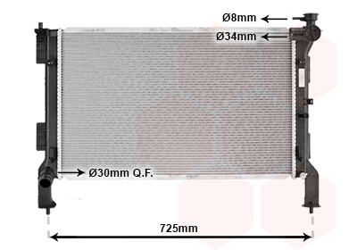 Radiateur Van Wezel 83012730