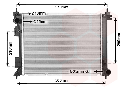 Radiateur Van Wezel 83012738