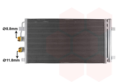 Condensor, airconditioning Van Wezel 88015701