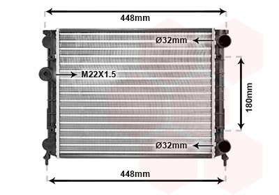 Radiateur Van Wezel 98002002