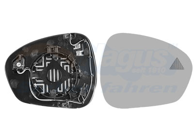 Buitenspiegelglas Van Wezel 0125836