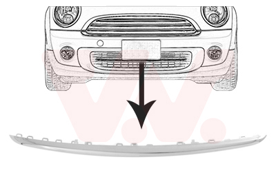 Voorbumper deel Van Wezel 0508598