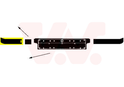 Voorbumper deel Van Wezel 0640584