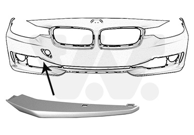 Voorbumper deel Van Wezel 0670582