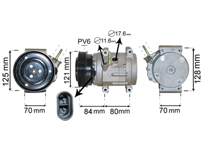 Airco compressor Van Wezel 0800K037