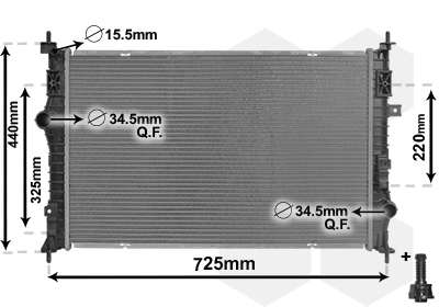 Radiateur Van Wezel 09012710