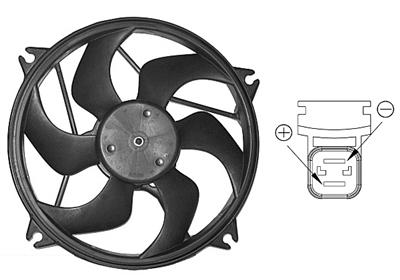 Ventilatorwiel-motorkoeling Van Wezel 0904746