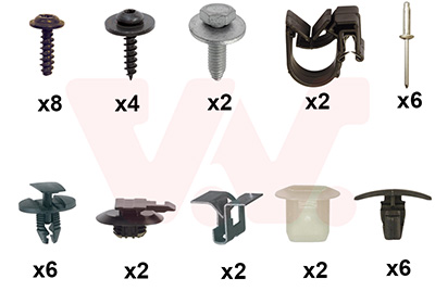 Montageset, bumper Van Wezel 0952794