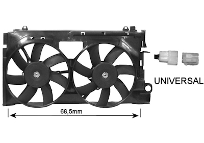 Ventilatorwiel-motorkoeling Van Wezel 0955749