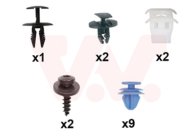 Montageset, achterscherm Van Wezel 0967796