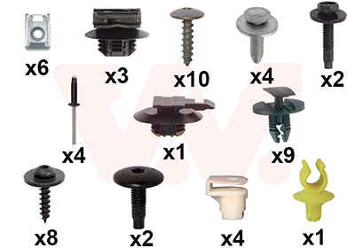 Montageset, bumper Van Wezel 0979794