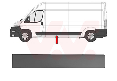 Sier- / beschermingspaneel, zijwand Van Wezel 0982409