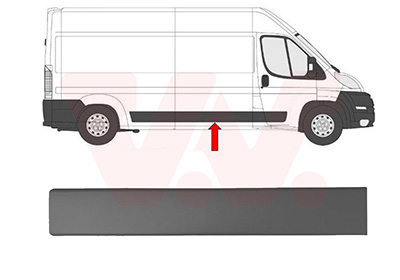 Sier- / beschermingspaneel, zijwand Van Wezel 0982410