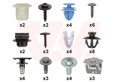 Montageset, bumper Van Wezel 0989794