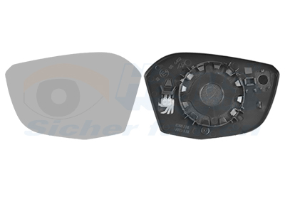 Spiegelglas, buitenspiegel Van Wezel 0989837