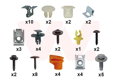 Montageset, bumper Van Wezel 0993794