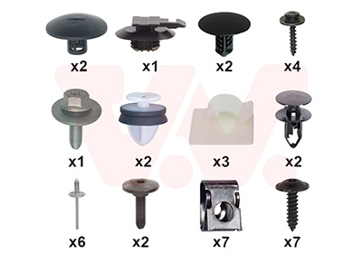 Montageset, bumper Van Wezel 1518793