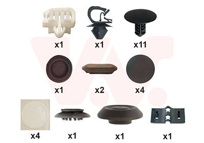 Montageset, motorkap Van Wezel 1518797