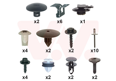 Montageset, bumper Van Wezel 1528793