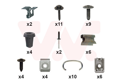 Montageset, bumper Van Wezel 1555794