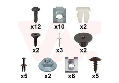 Montageset, bumper Van Wezel 1607794