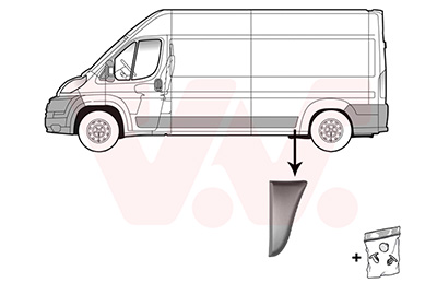 Sier- / beschermingspaneel, zijwand Van Wezel 1651415