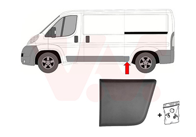Sier- / beschermingspaneel, zijwand Van Wezel 1651417