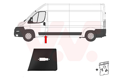 Sier- / beschermingspaneel, zijwand Van Wezel 1652407