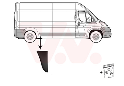 Sier- / beschermingspaneel, zijwand Van Wezel 1652416