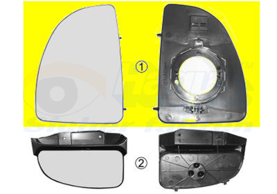 Buitenspiegelglas Van Wezel 1747832