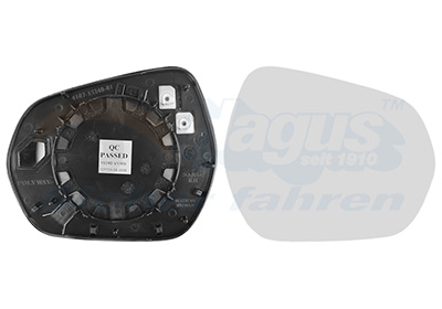 Spiegelglas, buitenspiegel Van Wezel 1853838