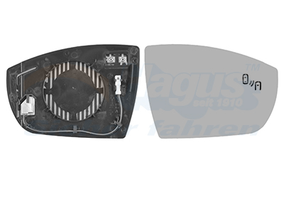 Buitenspiegelglas Van Wezel 1966836